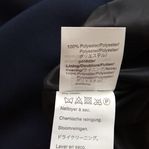 New 🎀 J Crew tie neck preppy dress navy white contrast pipping cap sleeves - Picture 9 of 11